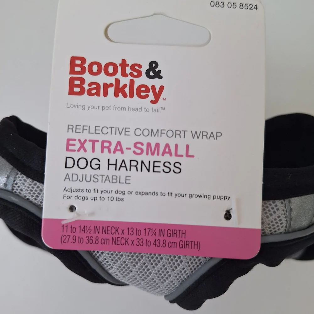 Boots & Barkley Reflective Black Dog Harness